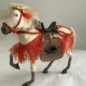 飾り馬 白馬 神馬 端午の節句 時代物 五月人形 