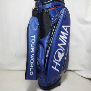 HONMA TEMA TOUR WORLD ホンマゴルフ 9.5型★中古～良品★プロモデル スタンド(BLUE)ゴルフ キャディバックの画像5