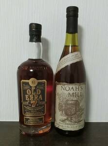 OLD EZRA 7 years BARREL STRENGTH 58.5% 750ml/ NOAH'S MILL 57.15%　750ml　2本セット　オールドエズラ・ノアーズミル