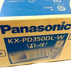 開封済み新品 Panasonic パナソニック デジタルコードレス普通紙ファクス KX-PD350DL-W JAN:4549980651988の画像3