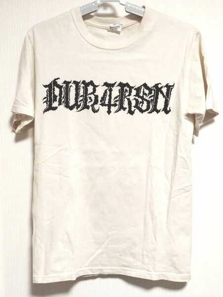 古着　DUB 4 REASON　バンドTシャツ　anvil Tシャツ 半袖　バックプリントTシャツ　ロゴ　プリント　ベージュ　S