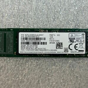 M2 SSD256GB SATA SAMSUNG MZ-NLN256C 使用6220時間　動作確認済み　中古良品