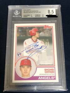 BGS鑑定品 TOPPS 2018 大谷翔平 直筆サインカード ルーキーオート エンゼルス 現ドジャース SHOHEI OHTANI 直書き ON CARD auto 希少品