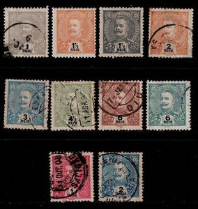 * Portugal .* India 1898~1902 year karu Roth . series 10 kind 