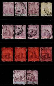 * britain .*tolinidado1896~1901 year Britannia 5 kind,14 sheets 