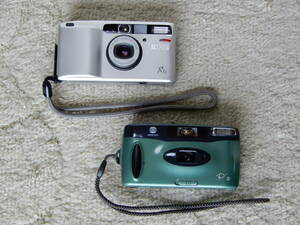 コンパクト　35mmフィルムカメラ　リコーR1sとミノルタP’ｓ