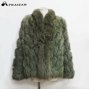 FUR Belvont fur bell vontoSAGA FOX SaGa fox fur coat jacket 11 green group lady's [63490]