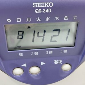 2913 【動作確認済】SEIKO セイコー QR-340 タイムカード付き タイムレコーダー 勤怠管理 店舗用 事務機器 現状品 標準価格30,000円（税抜の画像9