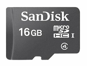 新品 SanDisk Class4 microSDHCカード 16GB