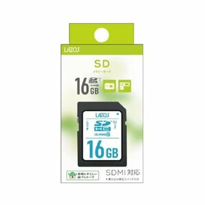 新品 LAZOS U1 Class10 SDHCカード 16GB