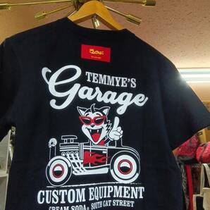 XLサイズティミーGARAGE Tシャツ検索用CREAMSODAクリームソーダロカビリーブラックキャッツマジックピンクドラゴン昭和レトロの画像1