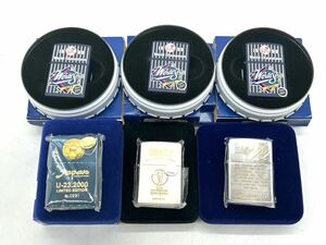 ZIPPO 6台 まとめ サッカー FIFA FRANCE 98 / U-23,2000 / 2002,KOREAJAPAN /1999.worldchampionsworldseries