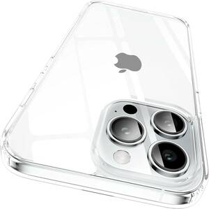 9H 強化ガラス iPhone 12/12 Pro用 耐衝撃 高透明度 クリアーケース カバー ストラップホール付き ワイヤレス充電対応