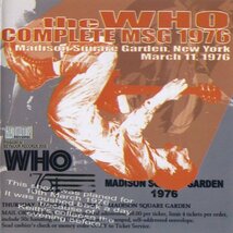 THE WHO／THE COMPLETE MSG 1976 (2CD)_画像1