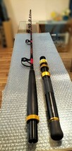 【手渡し 仕舞寸法211cm】船釣り Daiwa King Viper 泳がせ250W （ダイワ キングバイパー）と竿袋_画像5