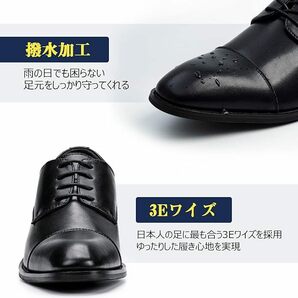 [VARNIC] ビジネスシューズ メンズ スニーカー 革靴 紳士靴 通気 防水高級レザー ウォーキング 歩きやすい 防滑の画像4