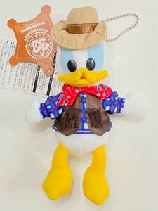 新品　未使用　タグ付き　ディズニーランド　TDL 33周年　ウエスタン　グリーティング　コス　コスチューム　ぬいぐるみバッジ　ドナルド