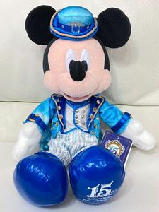 新品　未使用　タグ付き　ディズニーシー　TDS 15周年　アニバーサリー　クリスタルウィッシュジャーニー　ぬいぐるみ　ミッキー