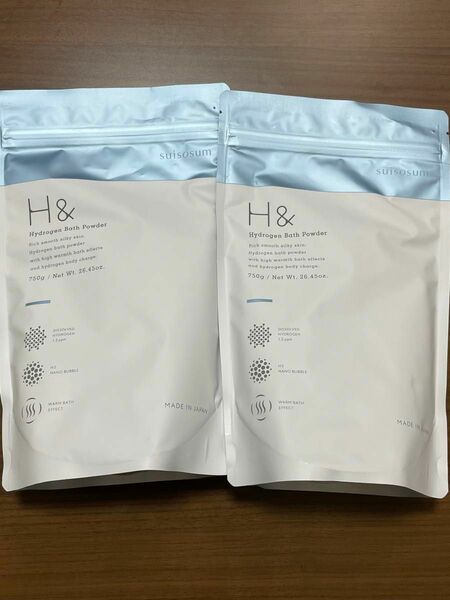 H& アッシュアンド　水素入浴剤 750g 2個セット