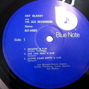 ZK4｜【 LP / 1978BLUE NOTE US STEREO REISSUE 】Art Blakey & The Jazz Messengers「Moanin」｜アートブレイキーの画像4