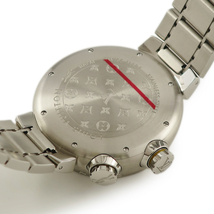 【3年保証】 ルイヴィトン タンブール ダイビング デイト Q1031 黒 茶 シェル 回転式インナーベゼル 自動巻き メンズ 腕時計_画像2