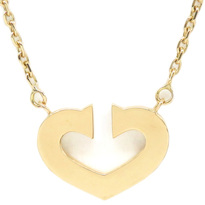  Cartier necklace C Heart pendant K18YG Gold 750 18K B7008000 used 