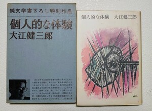 大江健三郎　個人的な体験　署名入　新潮社　初版　函　ビニールカバー