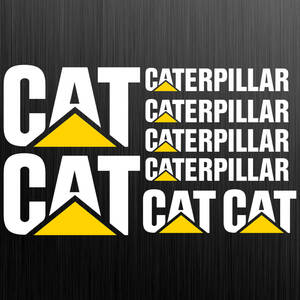 即納 キャタピラー CAT KIT ホワイト カッティング 切文字 8枚セット ステッカー 《送料無料》