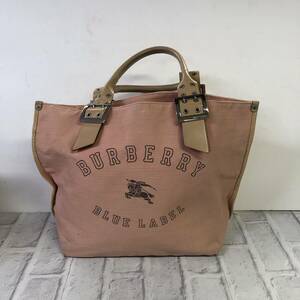 ★【バッグ】BURBERRY BLUE LABEL バーバリー ブルーレーベル ピンク系 ハンドバッグ ☆T04-090D