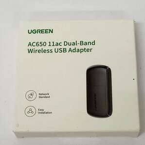 ★【在庫処分価格】UGREEN Wi-Fi 無線LAN 子機 AC650 433Mbps + 200Mbps 5GHz/2.4GHz デュアルバンド ミニサイズ☆C04-330aの画像5