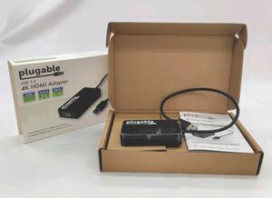 ★【在庫処分価格】Plugable USBディスプレイアダプタ USB3.0 HDMI 変換アダプタ 4K UGA-4KHDMI☆T04-645a