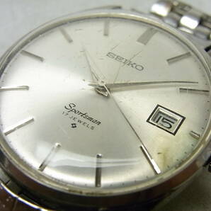 SEIKO/セイコー Sportsman (スポーツマン) 手巻き腕時計 １７石 USED/稼働中の画像4