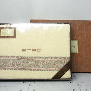 ETRO/エトロ バスタオル 綿１００％ 未使用/箱付の画像1