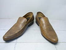 VISARUNO/ビサルノ　リザード ローファー　紳士靴　SIZE：２６ / 約 ２７．５ cm　ブラウン系　美品_画像1