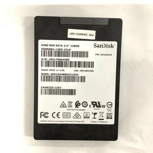 K60408168 SanDisk SATA 128GB 2.5インチ SSD 1点【中古動作品】