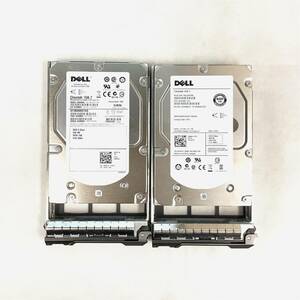 K6040978 DELL 600GB SAS 15K.7 3.5インチ HDD 2点【中古動作品】