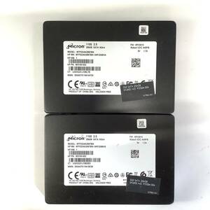 K60410172 Micron SATA 256GB 2.5インチ SSD 2点【中古動作品】