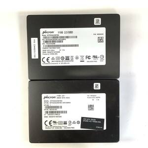 K60410173 Micron SATA 256GB 2.5インチ SSD 2点【中古動作品】