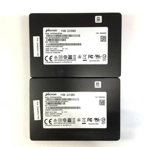 K60410174 Micron SATA 256GB 2.5インチ SSD 2点【中古動作品】