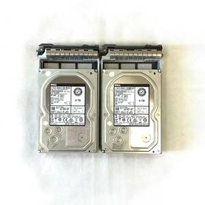 K6041772 DELL 4TB SAS 7.2K 3.5インチ HDD 2点【中古動作品】