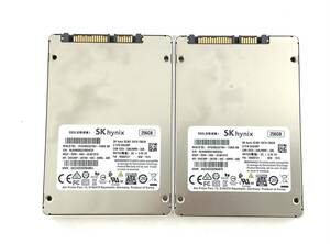 K6041632 SKhynix SATA 256GB 2.5 дюймовый SSD 2 пункт [ б/у рабочий товар ]