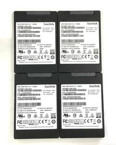 K6041631 SanDisk SATA 128GB 2.5 дюймовый SSD 4 пункт [ б/у рабочий товар ]