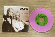 NOFX 希少 美品 中古 ピンクヴィニール仕様 EP 7インチ シングル アナログ レコード NOFX Liza And Louise Fat Wreck パンク_画像1