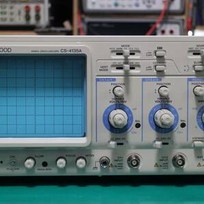 ☆ KENWOOD CS-4135A 2ch 40MHz アナログ・オシロスコープ 整備済み＋100MHz PROBE２本 #2aの画像5