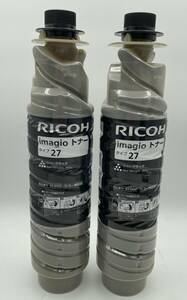  Ricoh original Imagio toner type 27 black 2 pcs set new goods [O457]