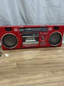 Острый острый GF-382R Радоказа Стерео магнитофон Red Color Showa Retro Audio Equipment.