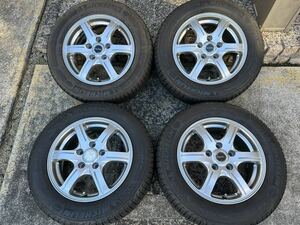 中古 スタッドレス ミシュラン X-ICE XI3 195/65R15 ブリヂストン 15インチ 6.0J +45 5-114.3 セレナ クラウン アイシス ラフェスタ