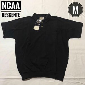 NCAA デサント　DESCENTE　ポロシャツ　半袖　タグ付き　黒　M 刺繍