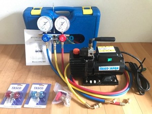 [ car air conditioner for gas Charge e tool rental SET] vacuum pump gauge ma knee Hold joint Saab ska n valve(bulb) 3 days rental 