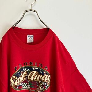 デッドストック古着　ジャージーズ　半袖Ｔシャツ　ＸＬ　レッド　オーバーサイズ